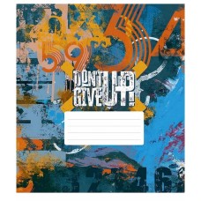 Зошит учнівський "Dont Give Up" 036-3314K-5 в клітку, 36 аркушів