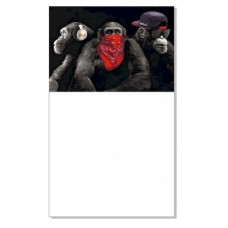 Блокнот с магнитом на холодильник Monkey КТ01032302, 30 листов