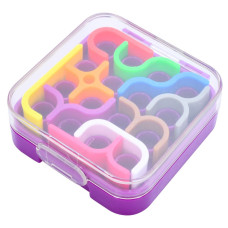 Настільна гра головоломка "IQ game toys" IQ-11, 10 фігур Фіолетовий