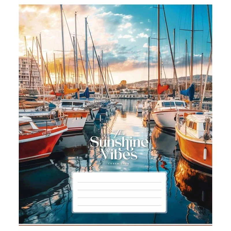 Зошит загальний "Sunshine vibes" 036-3319L-1 у лінію, 36 аркушів