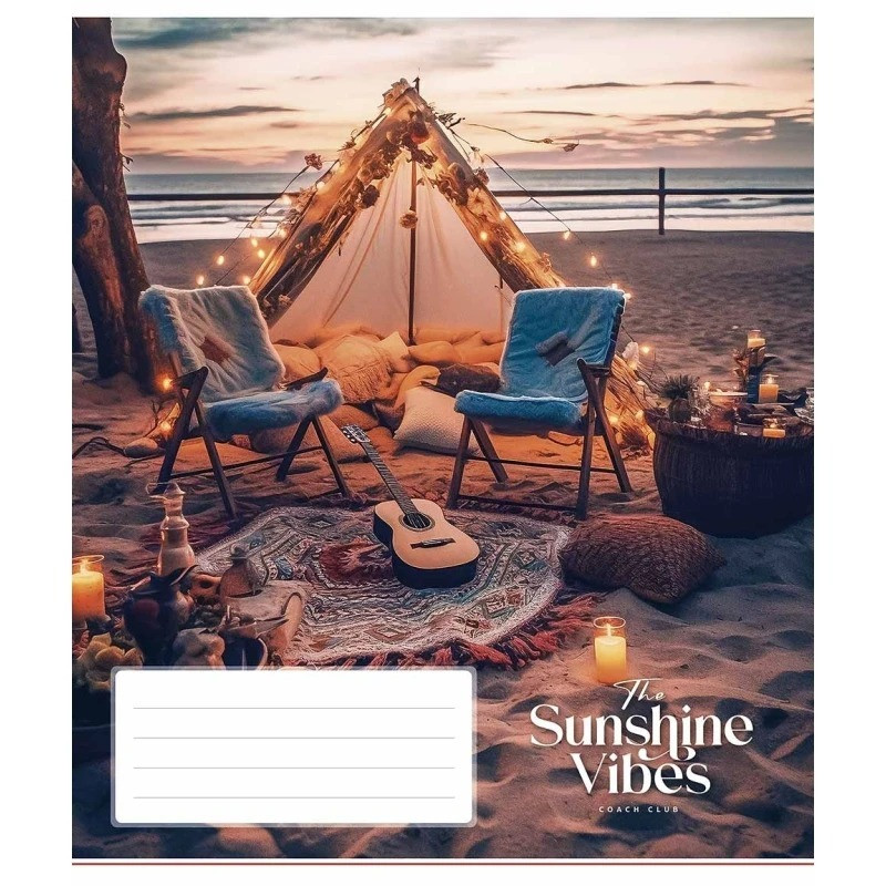 Зошит загальний "Sunshine vibes" 036-3319L-3 у лінію, 36 аркушів