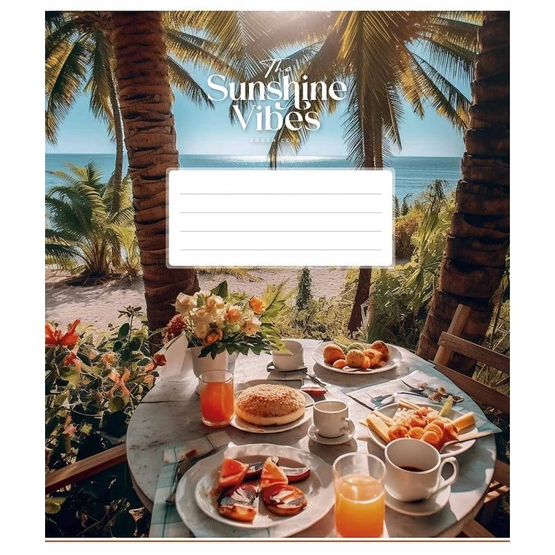 Зошит загальний "Sunshine vibes" 036-3319L-4 у лінію, 36 аркушів