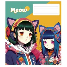 Зошит загальний "Kawaii" 048-3302K-2 в клітинку, 48 аркушів