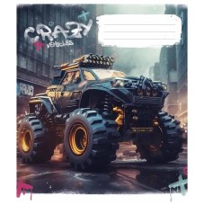 Зошит загальний "Crazy" 048-3283K-5 в клітинку, 48 аркушів