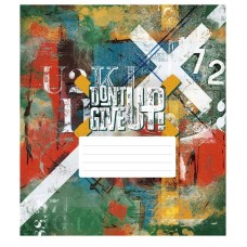 Зошит загальний "Dont Give Up" 048-3314K-2 в клітинку, 48 аркушів