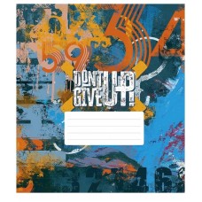 Зошит загальний "Dont Give Up" 048-3314K-3 в клітинку, 48 аркушів