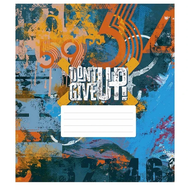 Зошит загальний "Dont Give Up" 048-3314K-3 в клітинку, 48 аркушів