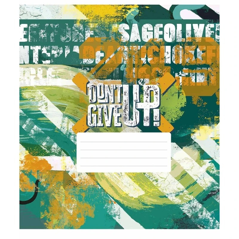 Зошит загальний "Dont Give Up" 048-3314K-4 в клітинку, 48 аркушів
