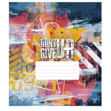 Зошит загальний "Dont Give Up" 048-3314K-5 в клітинку, 48 аркушів