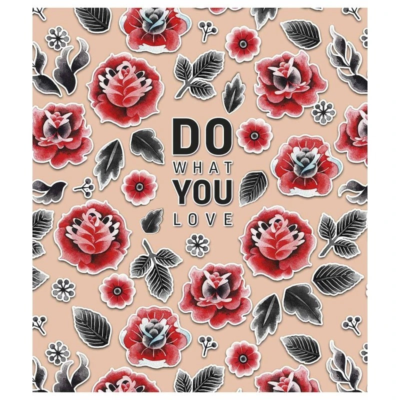 Зошит загальний "Do what you love" 048-3311K-4 в клітинку, 48 аркушів