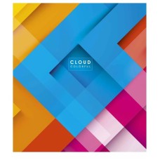 Зошит загальний "Cloud colorful" 048-3161K-1 в клітинку, 48 аркушів