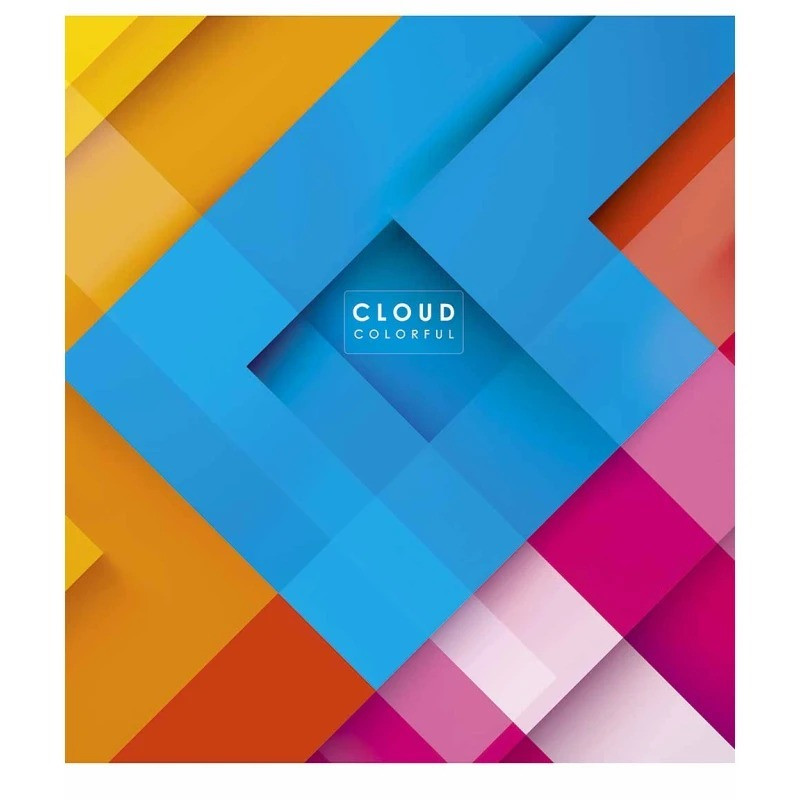 Зошит загальний "Cloud colorful" 048-3161K-1 в клітинку, 48 аркушів