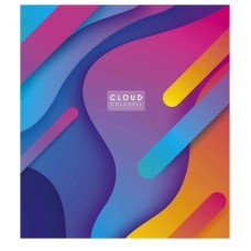 Зошит загальний "Cloud colorful" 048-3161K-4 в клітинку, 48 аркушів
