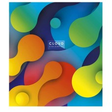 Зошит загальний "Cloud colorful" 048-3161K-5 в клітинку, 48 аркушів