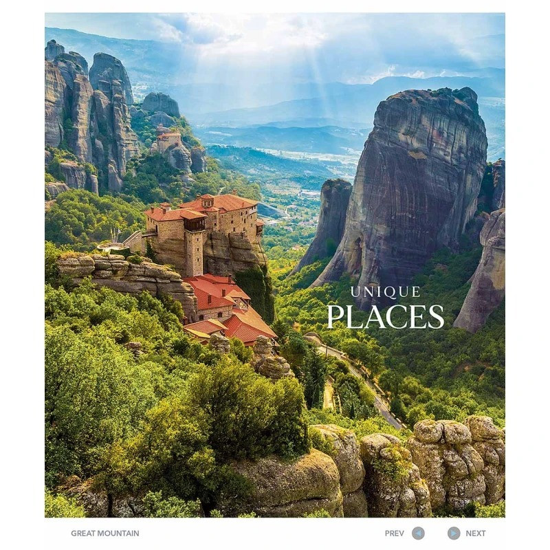 Зошит загальний "Unique places" 048-3377K-2 в клітинку, 48 аркушів