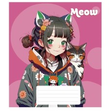 Зошит загальний "Kawaii" 048-3302L-4  у лінію, 48 аркушів