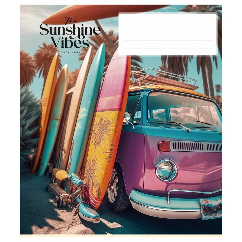 Зошит загальний "Sunshine vibes" 048-3319L-2 у лінію, 48 аркушів
