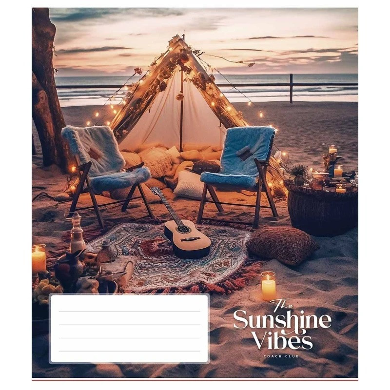 Зошит загальний "Sunshine vibes" 048-3319L-3 у лінію, 48 аркушів