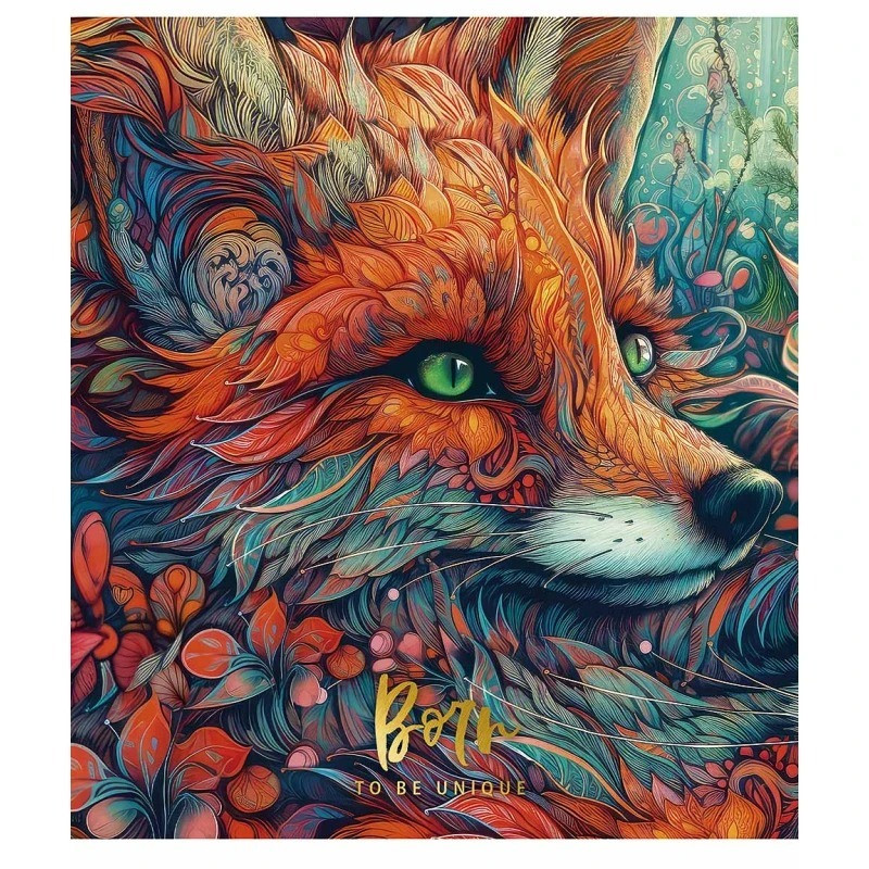 Зошит загальний "Born to be unigue" 060-3299K-3 в клітинку, 60 аркушів