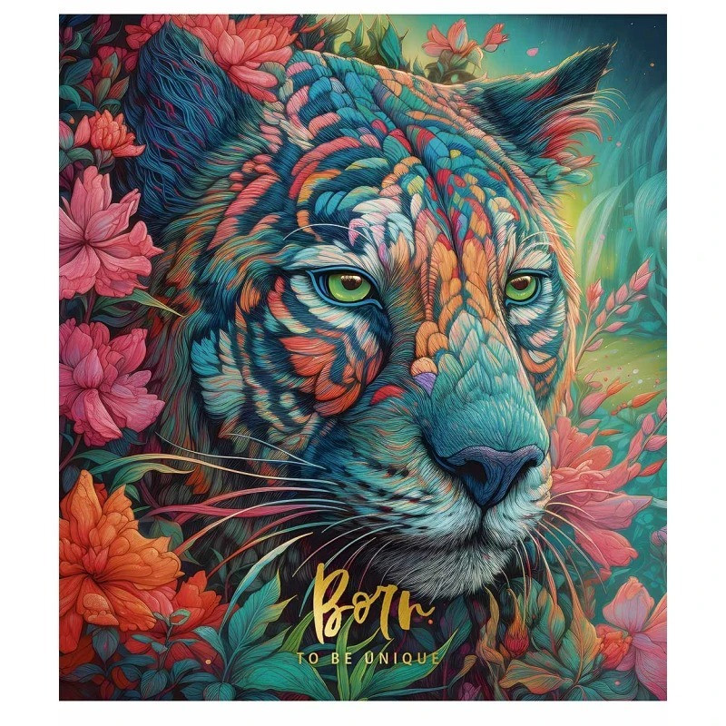 Зошит загальний "Born to be unigue" 060-3299K-4 в клітинку, 60 аркушів