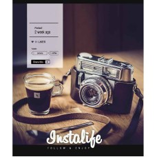 Зошит загальний "Insta life" 096-3389K-1 в клітинку, 96 аркушів
