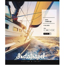 Зошит загальний "Insta life" 096-3389K-3 в клітинку, 96 аркушів