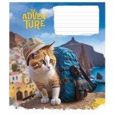 Зошит учнівський "Best adventure" 012-3285K-1 в клітинку, 12 аркушів