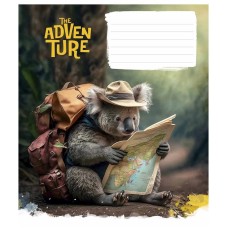 Зошит учнівський "Best adventure" 012-3285K-4 в клітинку, 12 аркушів