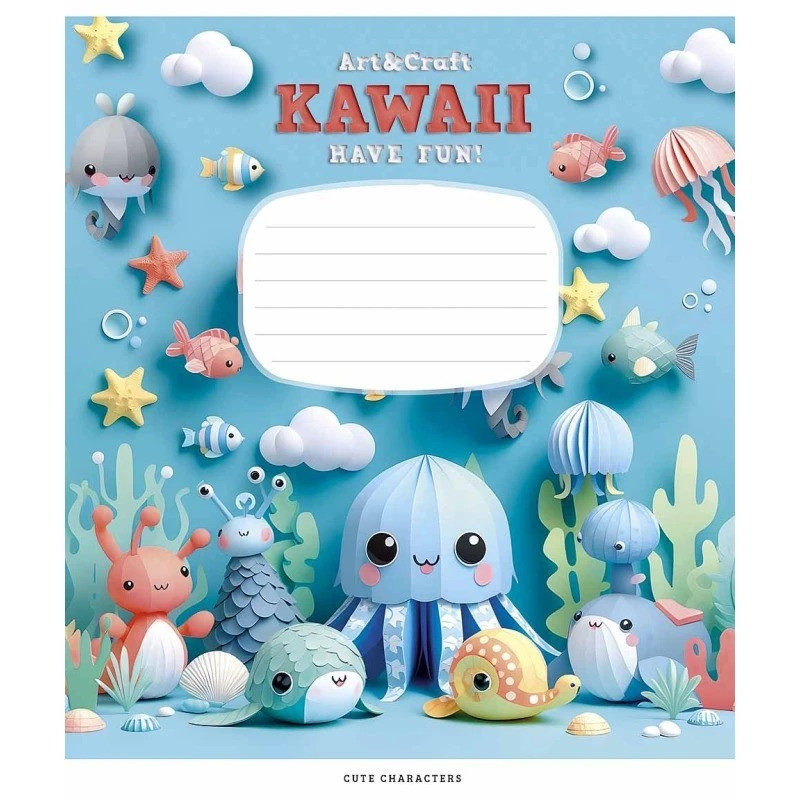 Зошит учнівський "Art & Craft" 012-3398K-5 в клітинку, 12 аркушів