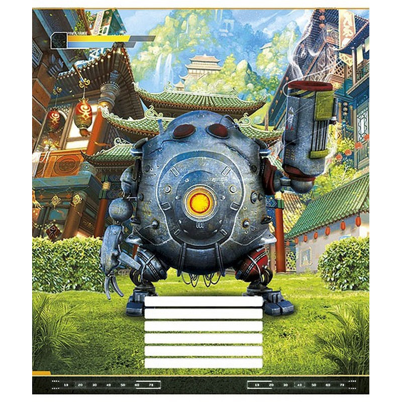 Зошит учнівський "Techno city" 012-2495L-1 в лінію, 12 аркушів