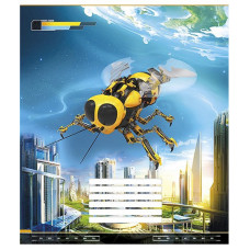 Зошит учнівський "Techno city" 012-2495L-2 в лінію, 12 аркушів