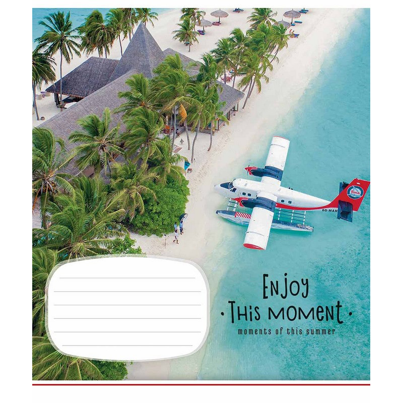 Зошит учнівський "Enjoy this moment" 012-2896L-4 в лінію, 12 аркушів
