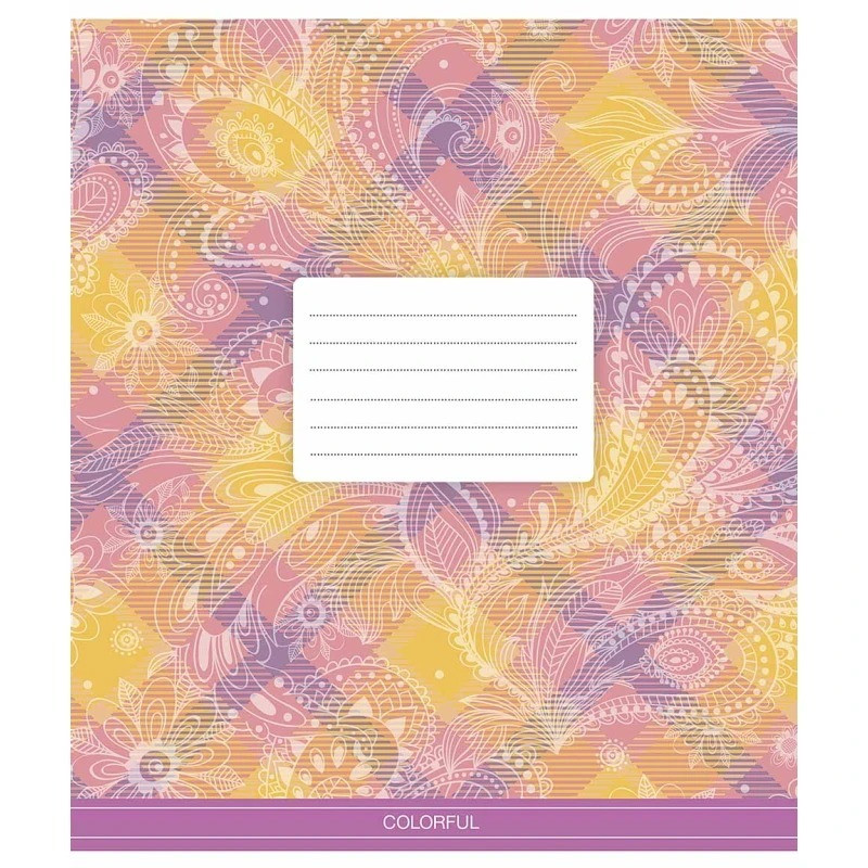 Зошит учнівський "Сolor mania" 018-3386K-2 в клітинку, 18 аркушів