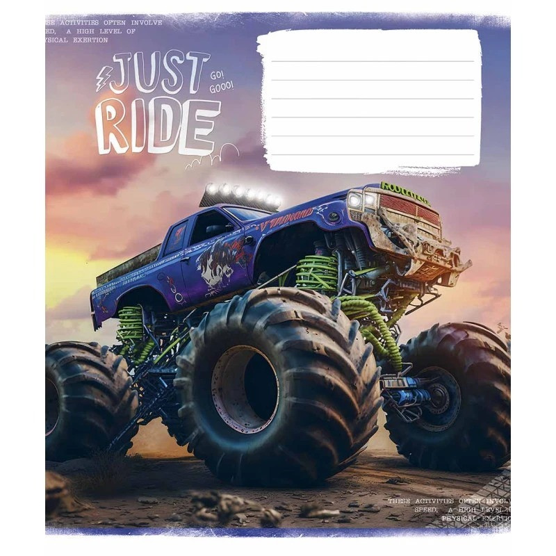 Зошит учнівський "Offroad masters" 018-3287L-1 в лінію, 18 аркушів