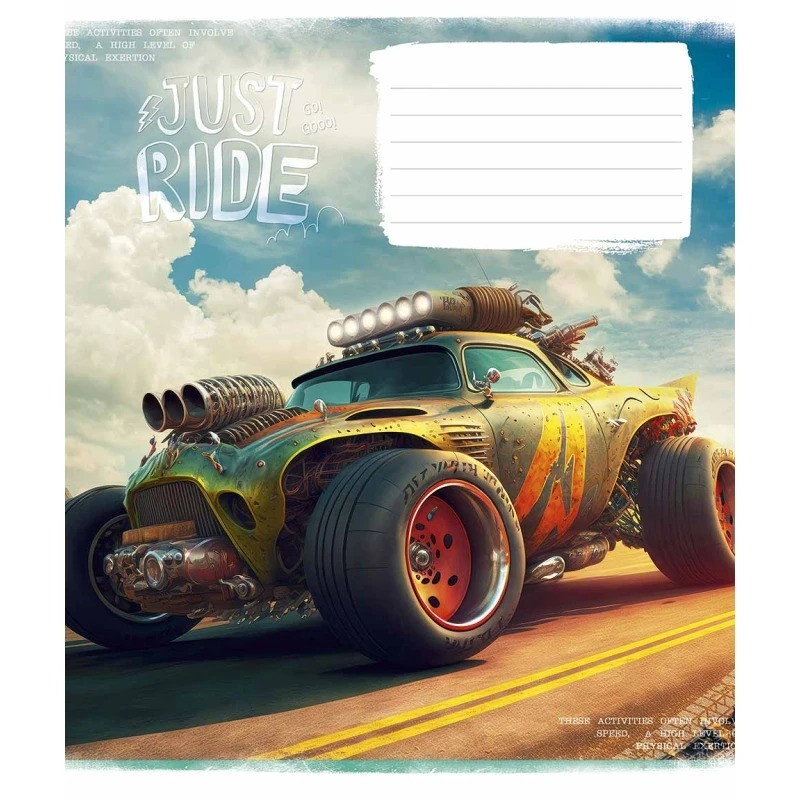 Зошит учнівський "Offroad masters" 018-3287L-4 в лінію, 18 аркушів