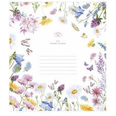 Зошит учнівський "Tender Garden" 024-3378K-1 в клітинку, 24 аркушів