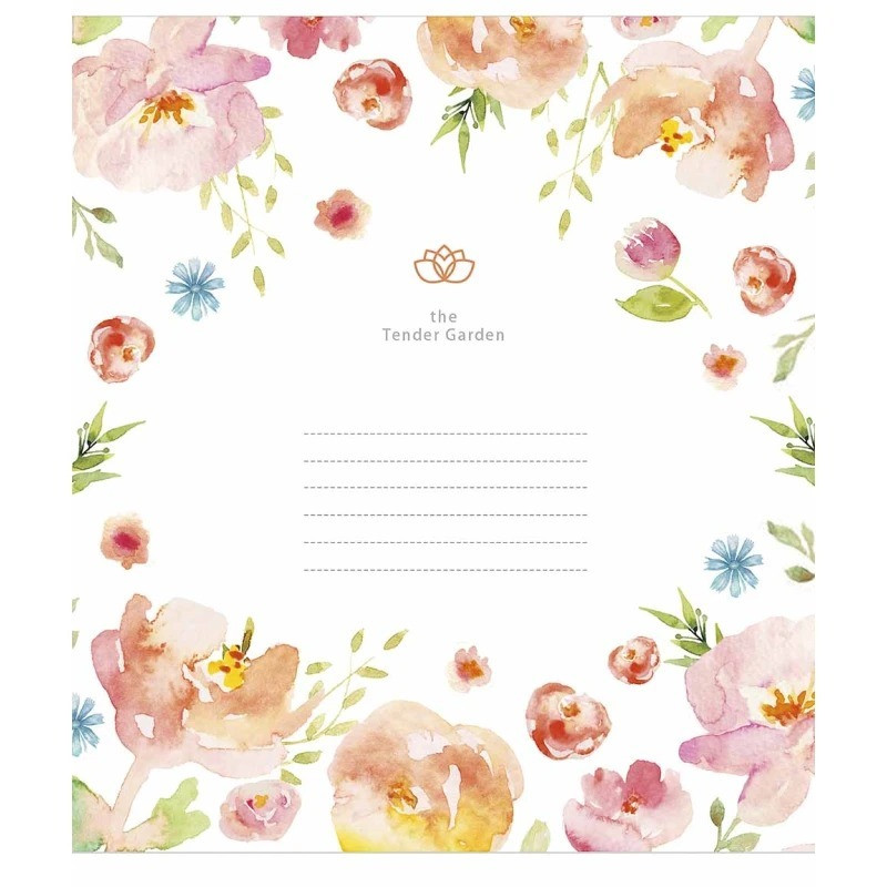 Зошит учнівський "Tender Garden" 024-3378K-3 в клітинку, 24 аркушів