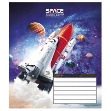Зошит учнівський "Space singularity" 024-3384K-2 в клітинку, 24 аркушів