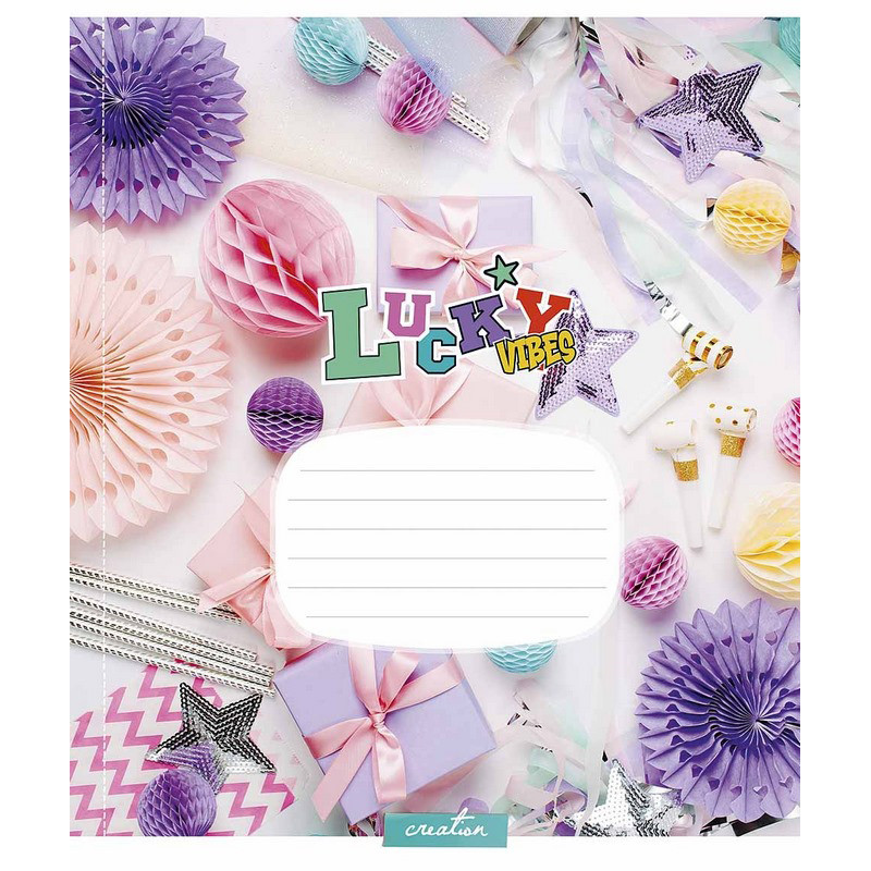 Зошит учнівський "Lucku Vibes" 024-3360K-5 в клітинку, 24 аркушів