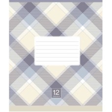 Зошит учнівський "Plaid pattern" 024-3345K-1 в клітинку, 24 аркушів