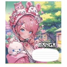 Зошит учнівський "Manga style" 024-3323K-3 в клітинку, 24 аркушів