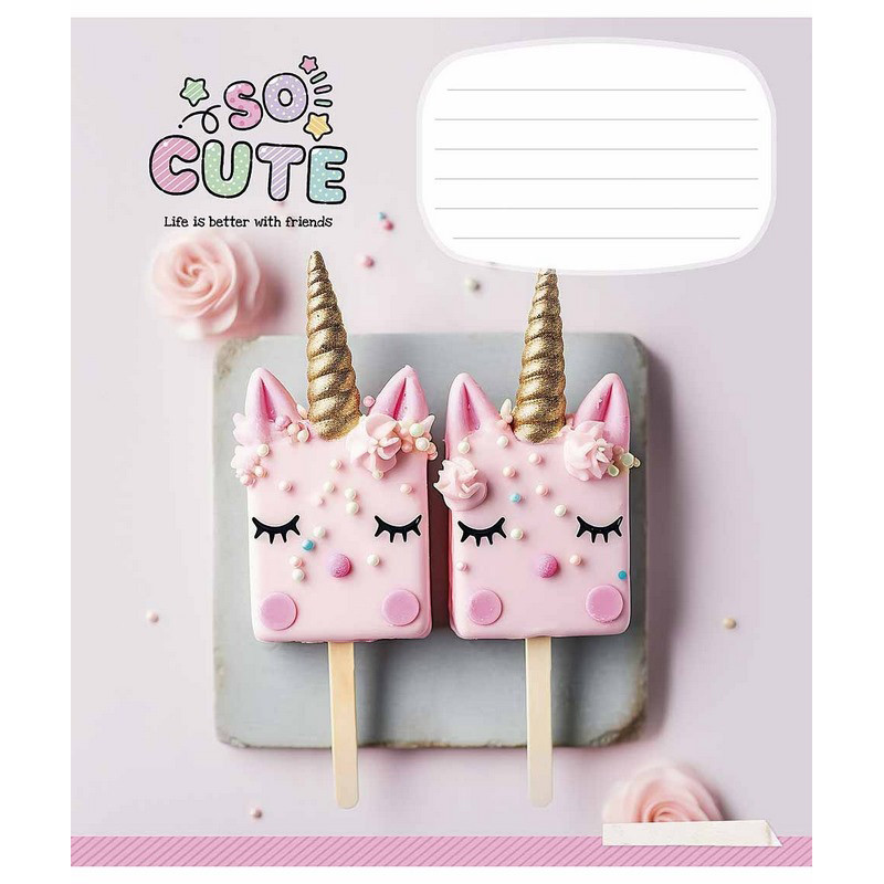 Зошит учнівський "So Cute" 024-3359K-4 в клітинку, 24 аркушів
