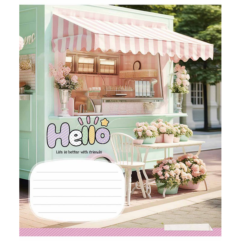 Зошит учнівський "So Cute" 024-3359K-5 в клітинку, 24 аркушів