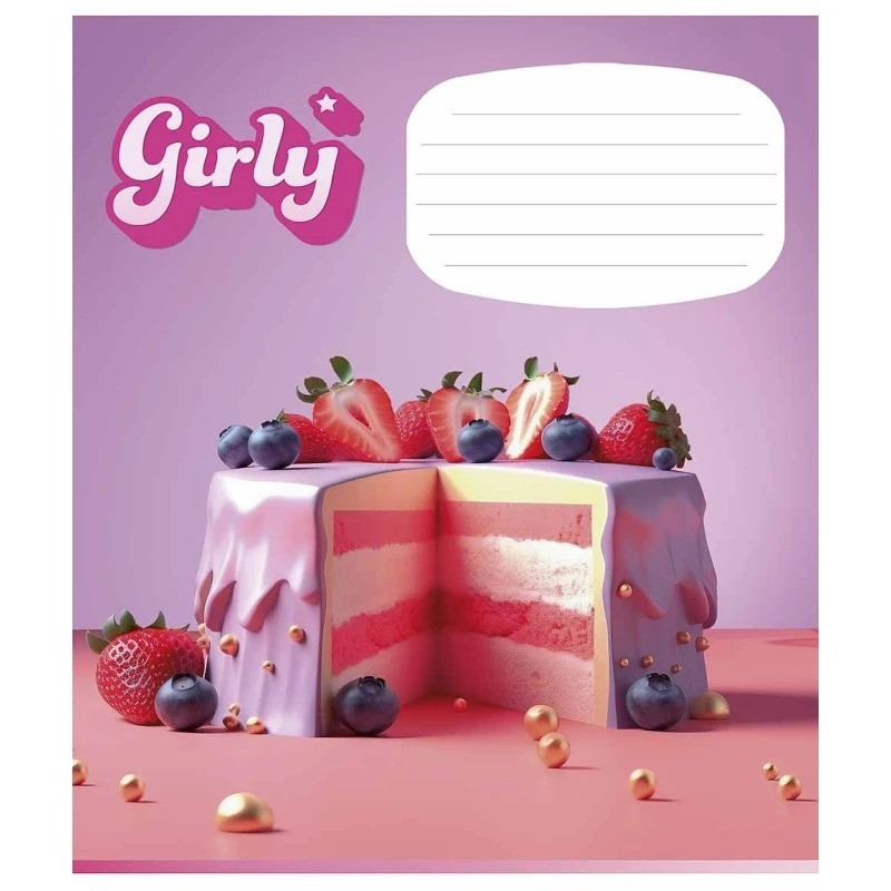 Зошит учнівський "Girly" 024-3330L-1 в лінію, 24 аркушів