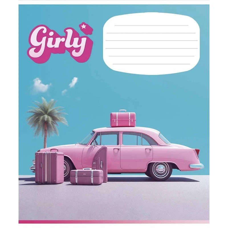 Зошит учнівський "Girly" 024-3330L-2 в лінію, 24 аркушів