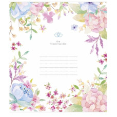 Зошит учнівський "Tender Garden" 024-3378L-4 в лінію, 24 аркушів