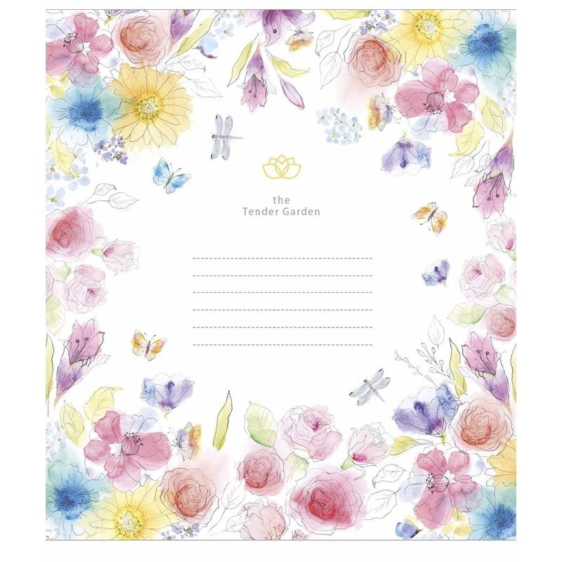 Зошит учнівський "Tender Garden" 024-3378L-5 в лінію, 24 аркушів