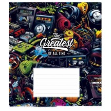 Зошит учнівський "Cool boys club" 024-3334L-1 в лінію, 24 аркушів