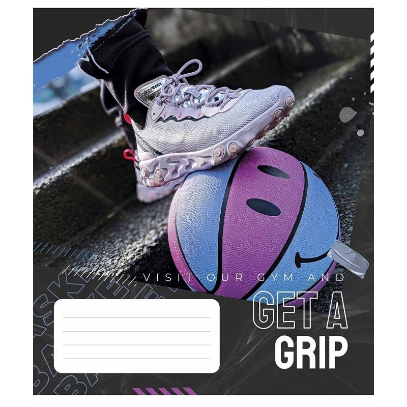 Зошит загальний "Get a grip" 048-3304L-4 у лінію, 48 аркушів