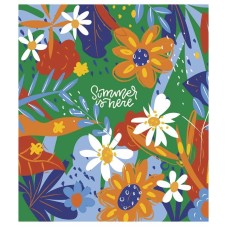 Зошит загальний "Summer is Here" 080-3225K-2 в клітинку, 80 аркушів